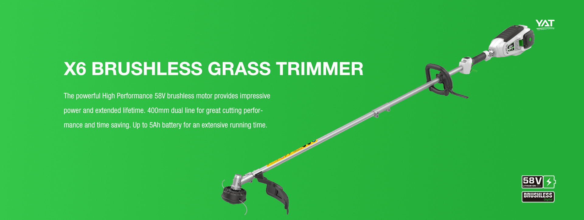 X6 BRUSHLESS GRASS TRIMMER